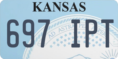 KS license plate 697IPT