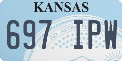 KS license plate 697IPW