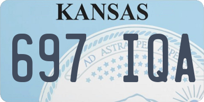 KS license plate 697IQA