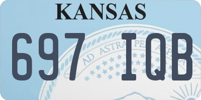 KS license plate 697IQB