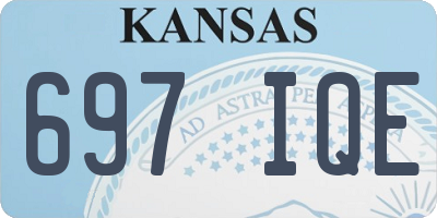 KS license plate 697IQE