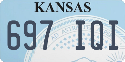 KS license plate 697IQI