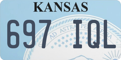 KS license plate 697IQL
