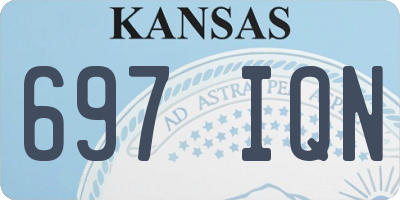KS license plate 697IQN