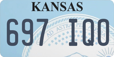 KS license plate 697IQO