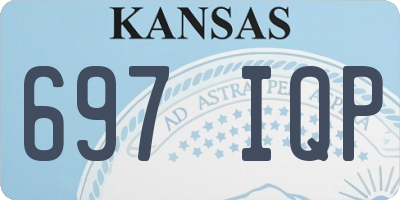 KS license plate 697IQP
