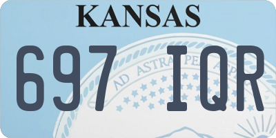 KS license plate 697IQR