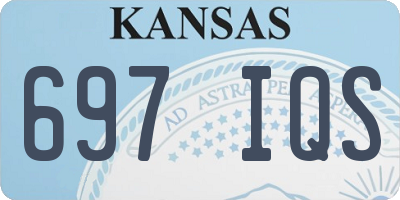 KS license plate 697IQS