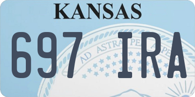 KS license plate 697IRA