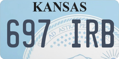 KS license plate 697IRB
