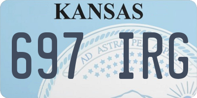 KS license plate 697IRG
