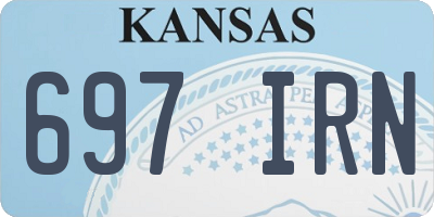 KS license plate 697IRN
