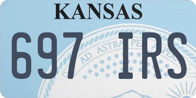 KS license plate 697IRS
