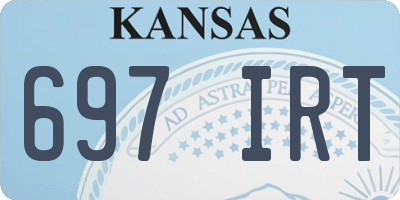 KS license plate 697IRT