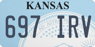 KS license plate 697IRV