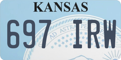 KS license plate 697IRW