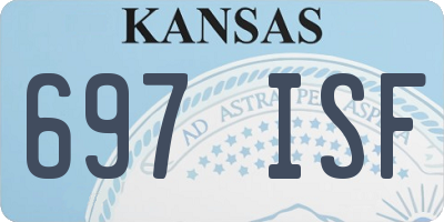 KS license plate 697ISF