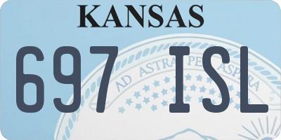 KS license plate 697ISL