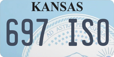 KS license plate 697ISO