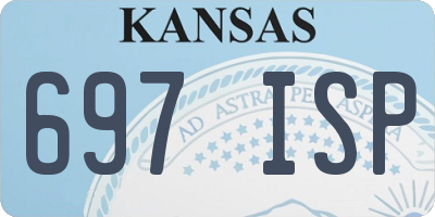 KS license plate 697ISP
