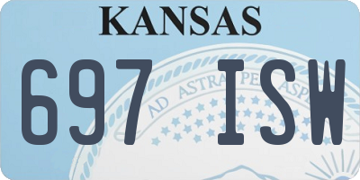 KS license plate 697ISW
