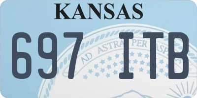 KS license plate 697ITB