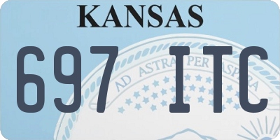 KS license plate 697ITC
