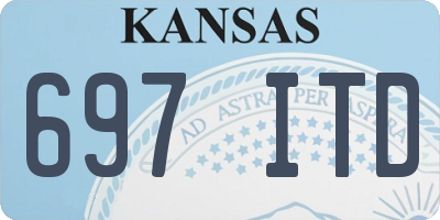 KS license plate 697ITD