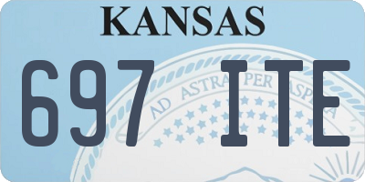 KS license plate 697ITE