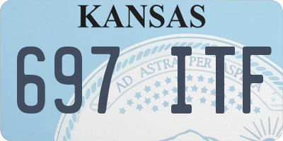 KS license plate 697ITF