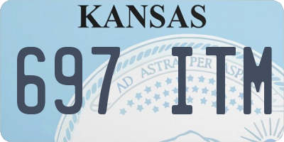 KS license plate 697ITM