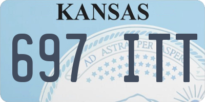KS license plate 697ITT