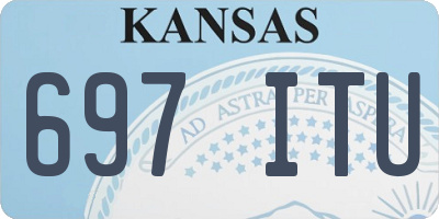 KS license plate 697ITU