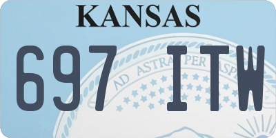 KS license plate 697ITW
