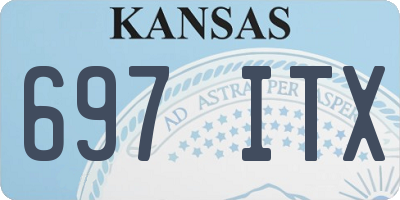 KS license plate 697ITX