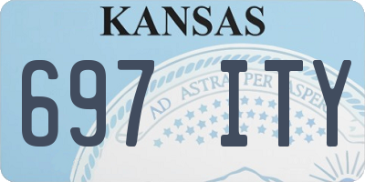 KS license plate 697ITY