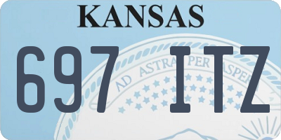 KS license plate 697ITZ