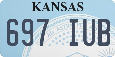 KS license plate 697IUB
