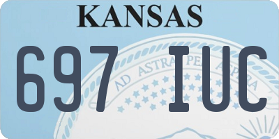 KS license plate 697IUC
