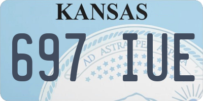 KS license plate 697IUE