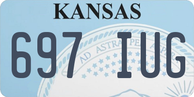 KS license plate 697IUG
