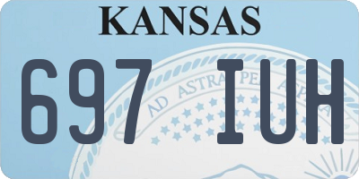 KS license plate 697IUH