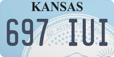 KS license plate 697IUI