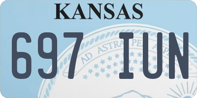 KS license plate 697IUN