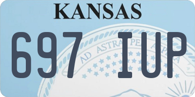 KS license plate 697IUP