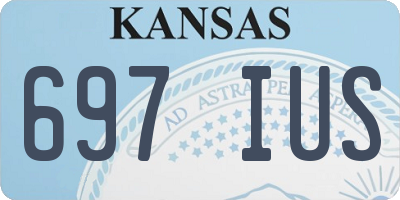 KS license plate 697IUS