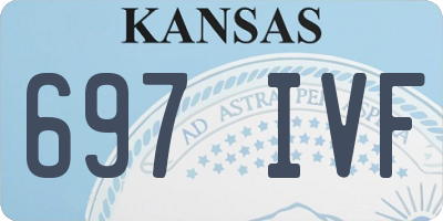 KS license plate 697IVF