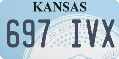 KS license plate 697IVX