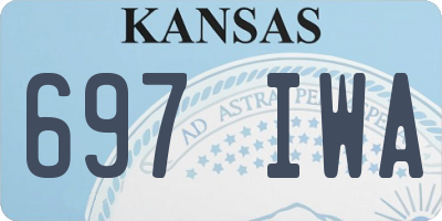 KS license plate 697IWA