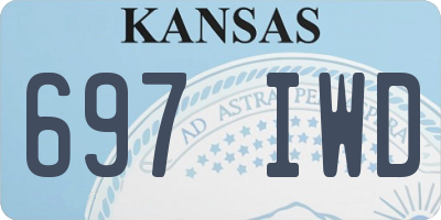KS license plate 697IWD